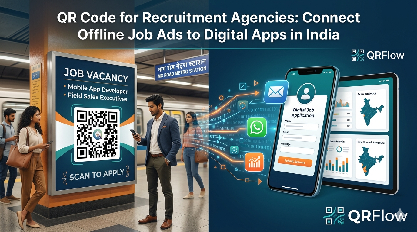 QR Code for Recruitment Agencies: Connect Offline Job Ads to Digital Apps in India